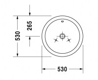 LAVABO ENCIMERA 530mm STARCK-1 DURAVIT